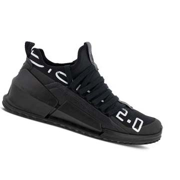 Men's Ecco Biom 2.0 Low Tex Sneakers Black | Canada 606TCE